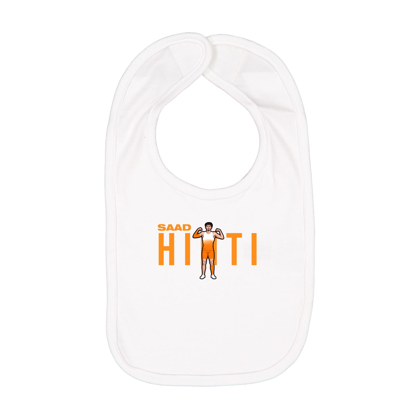 Infant Bib — Player Name in White
