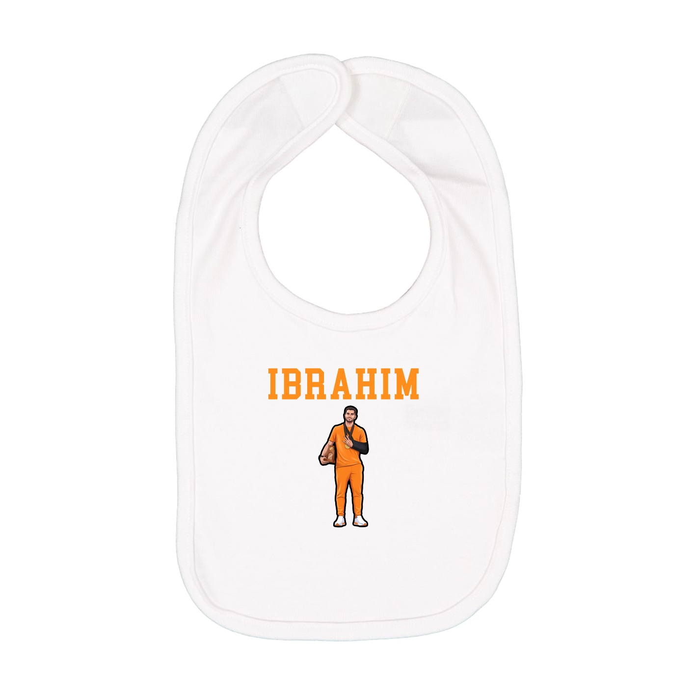 Infant Bib — Shirsey in White