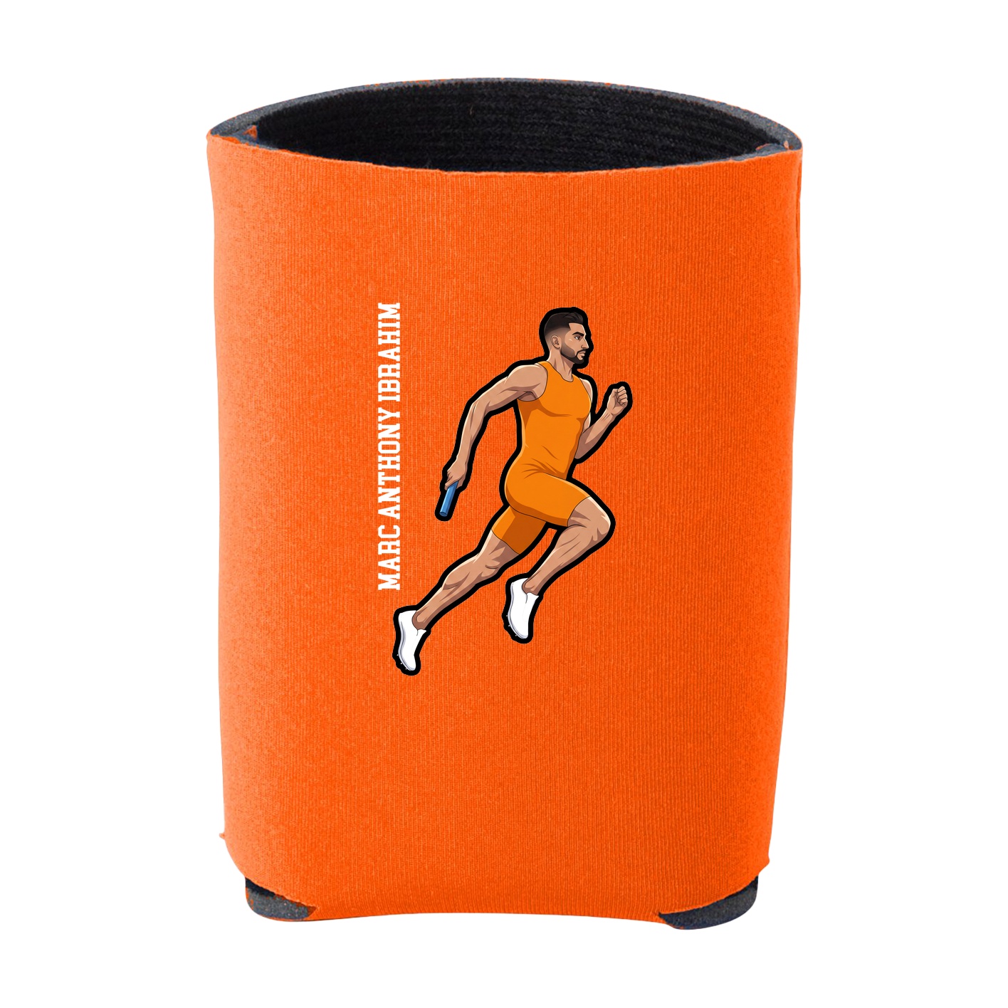 Can Holder — Name Vertical in Orange