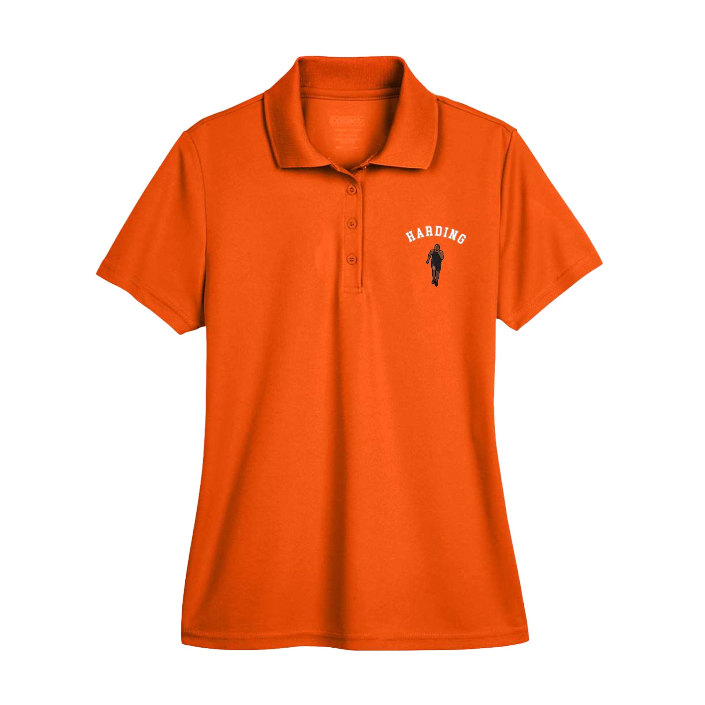 Womens Performance Polo — Shirsey Arch in Orange