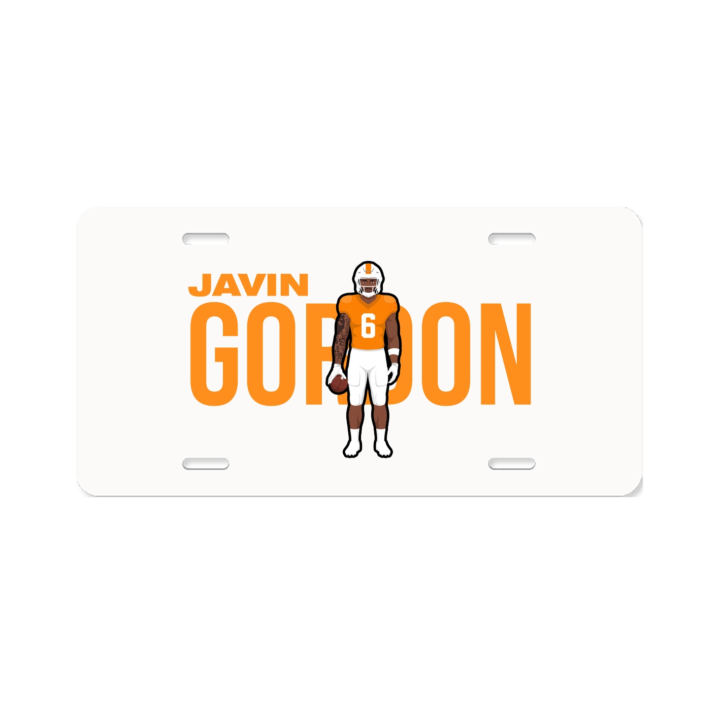 License Plate — Player Name in Classic