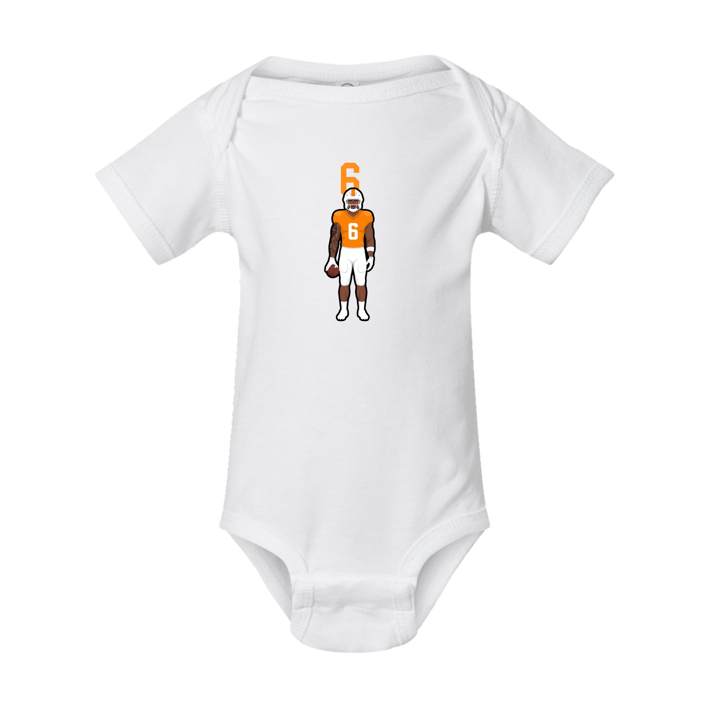 Baby Onesie — Number Top in White