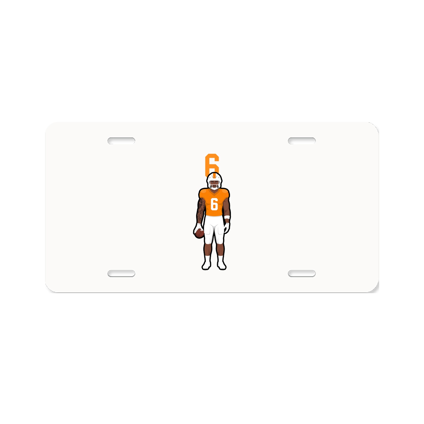 License Plate — Number Top in Classic