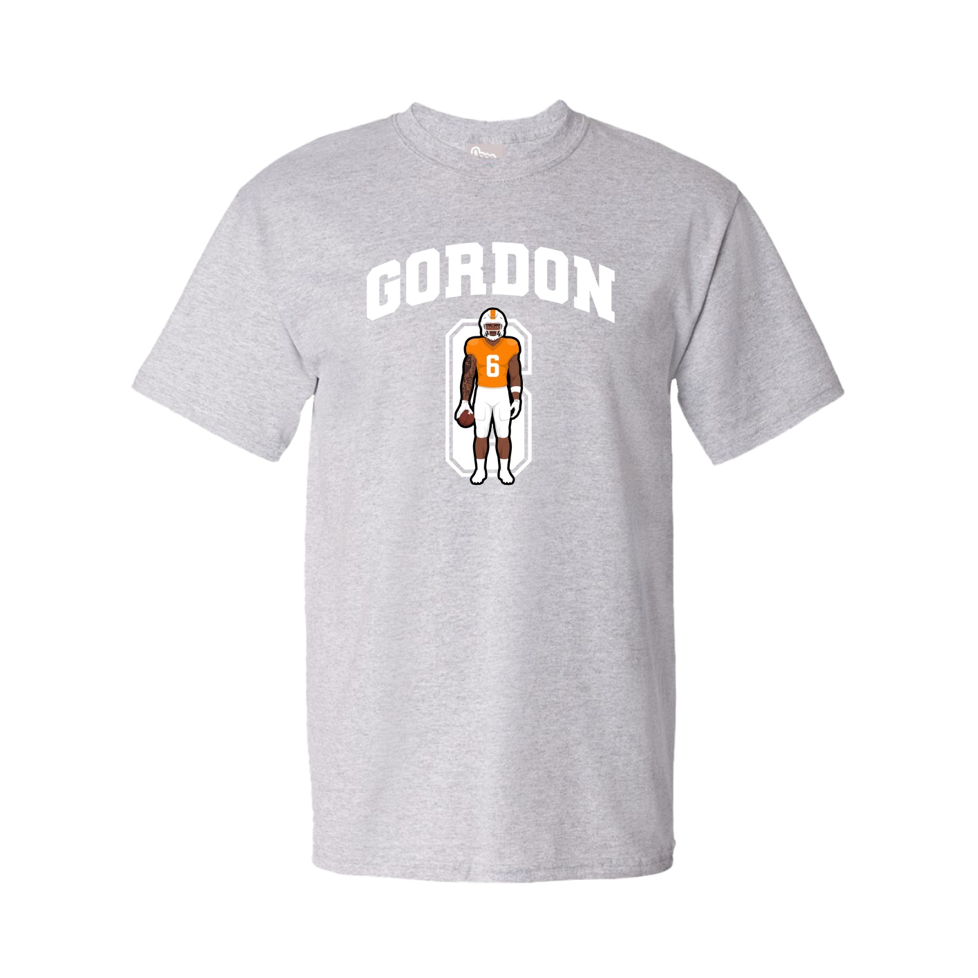 Youth Tee — Number in Grey