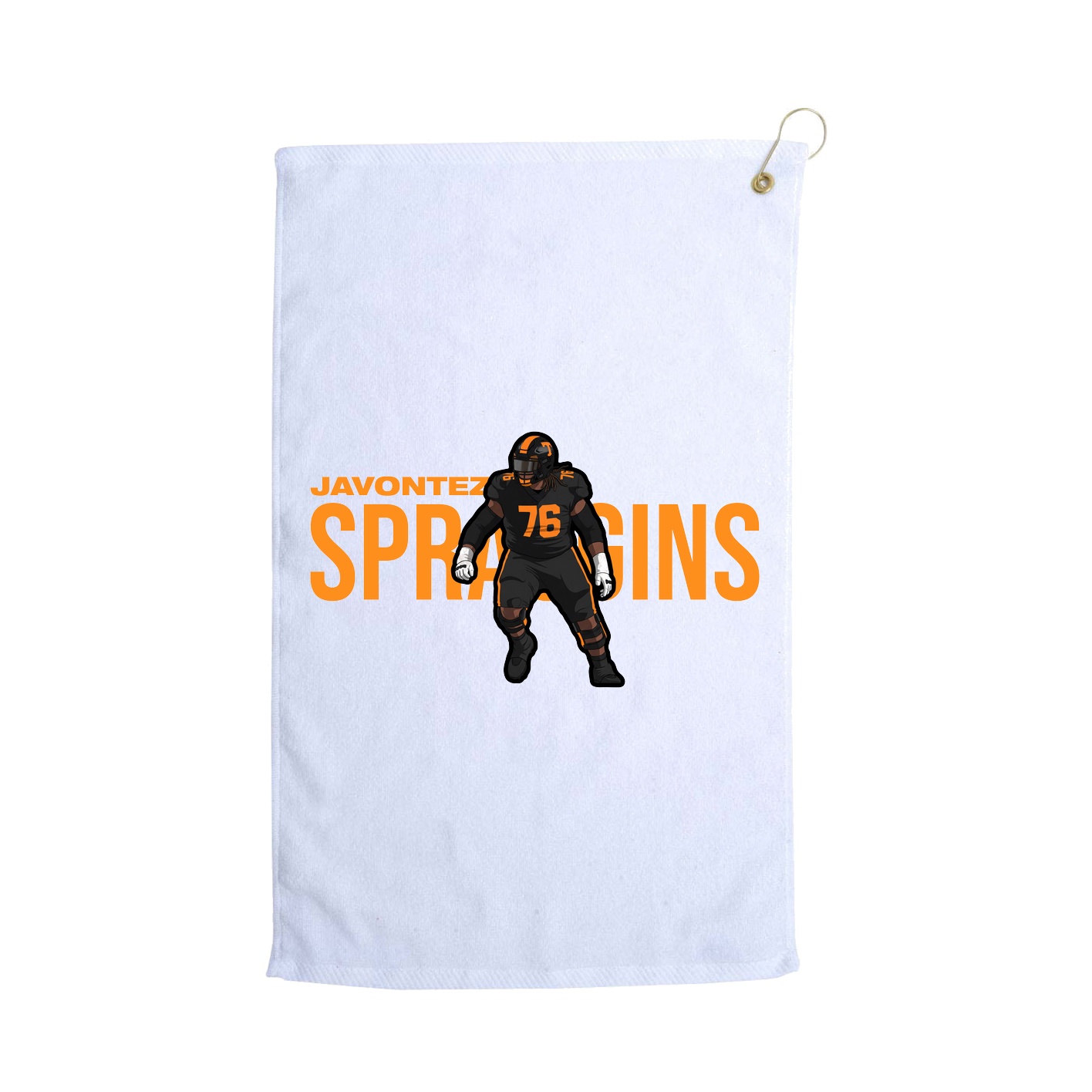 Golf Towel — Player Name in White