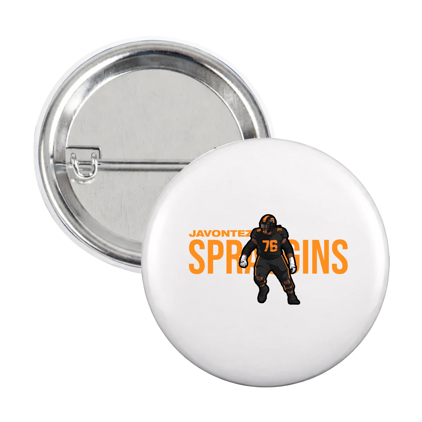 Game Day Button — Player Name in White