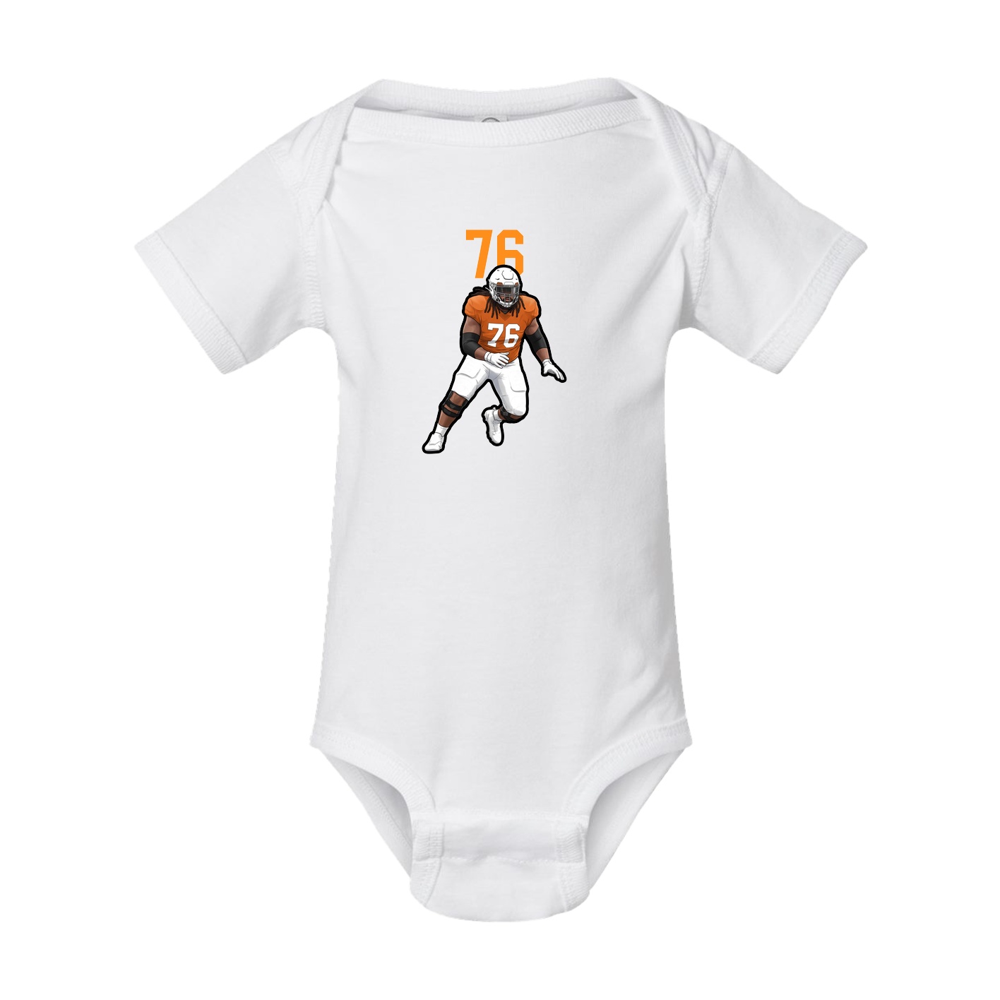 Baby Onesie — Number Top in White