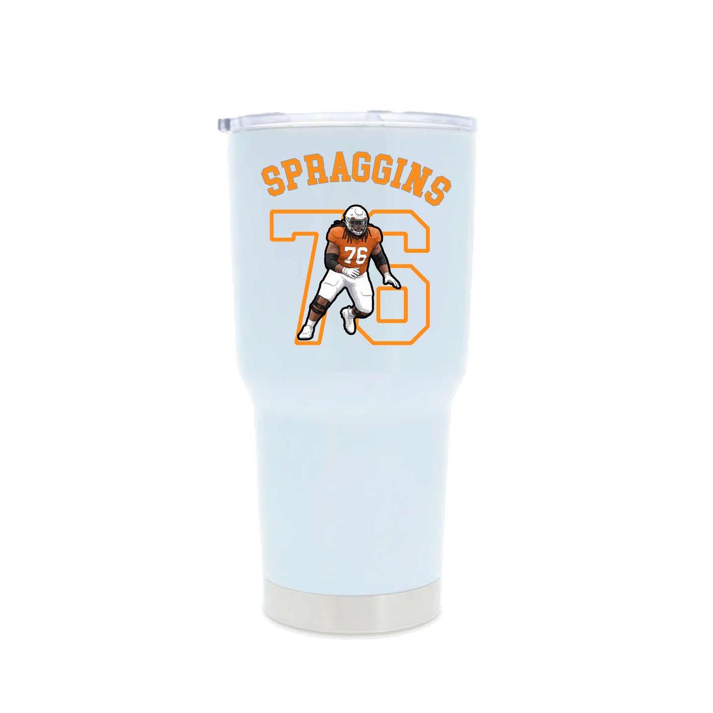 30oz Stainless Steel Tumbler — Shirsey Arch in White