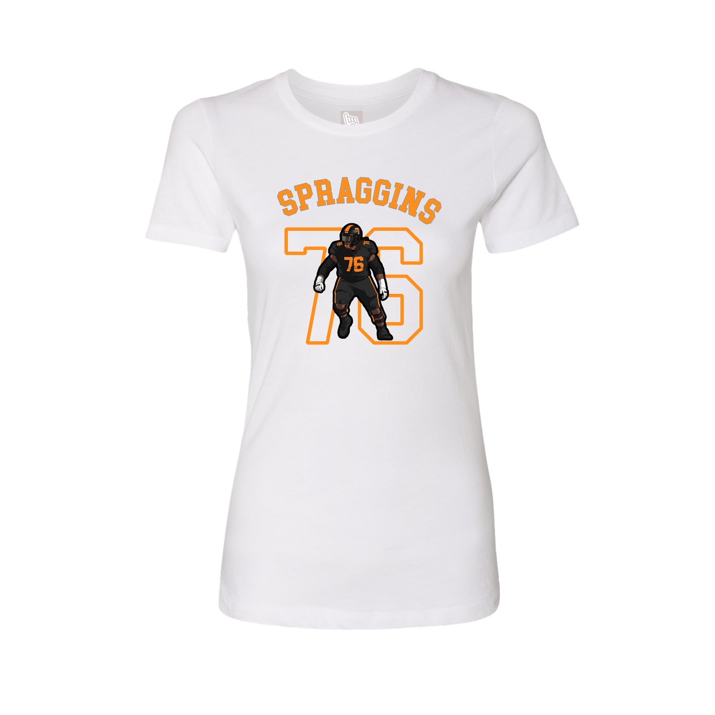 Fitted Women's Tee — Shirsey Arch in White