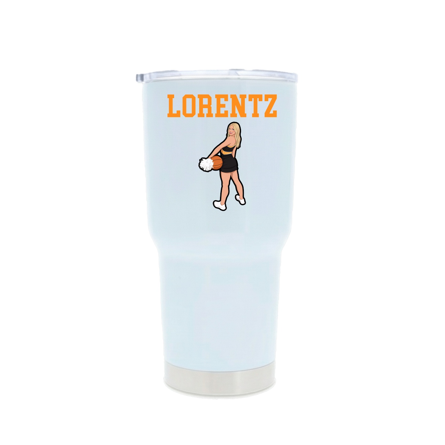 30oz Stainless Steel Tumbler — Shirsey in White