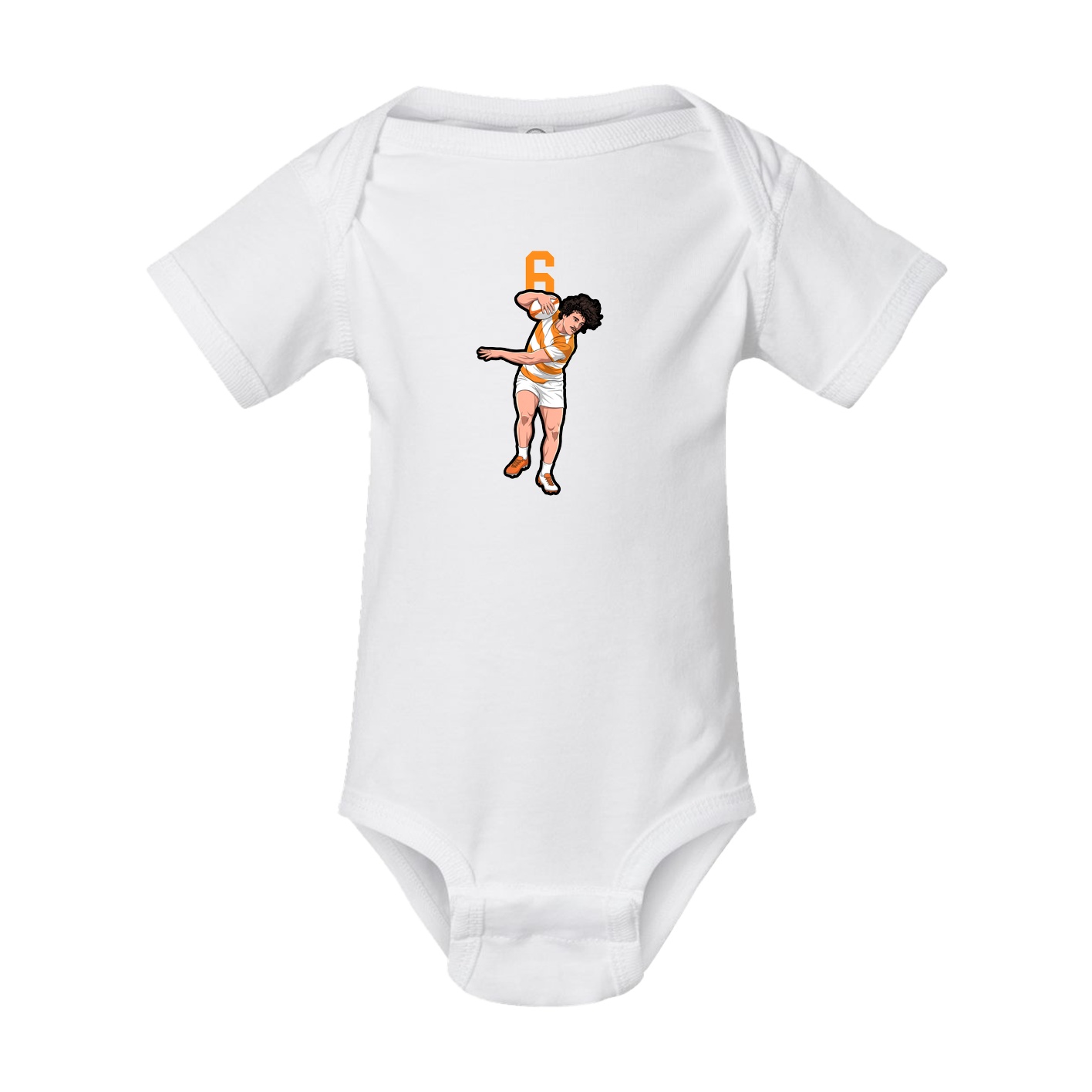 Baby Onesie — Number Top in White
