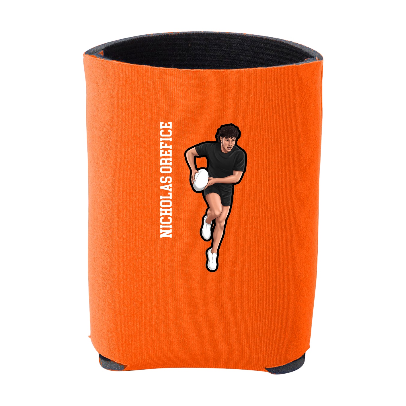 Can Holder — Name Vertical in Orange