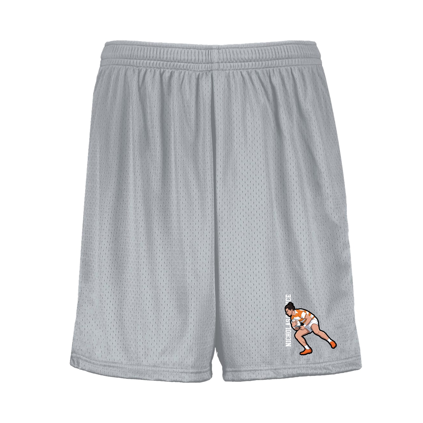 Shorts — Name Vertical in Silver