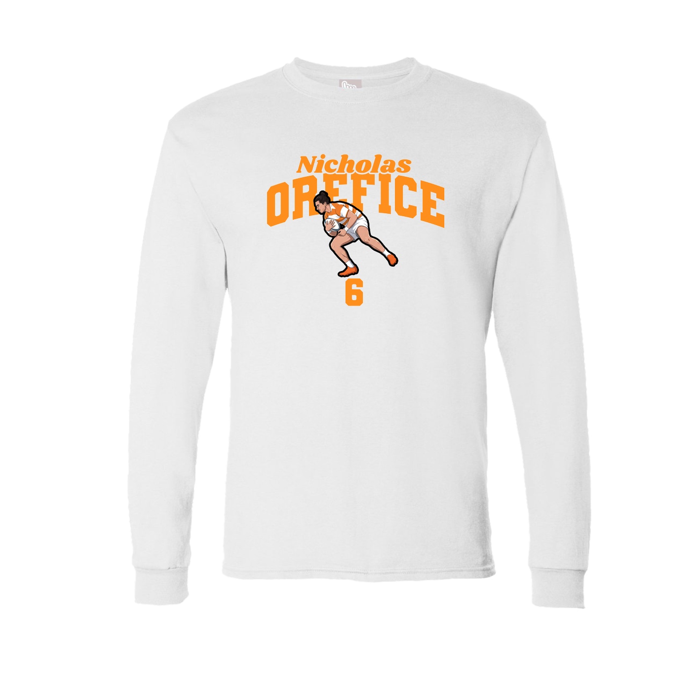 Long Sleeve Tee — Signature Arch in White
