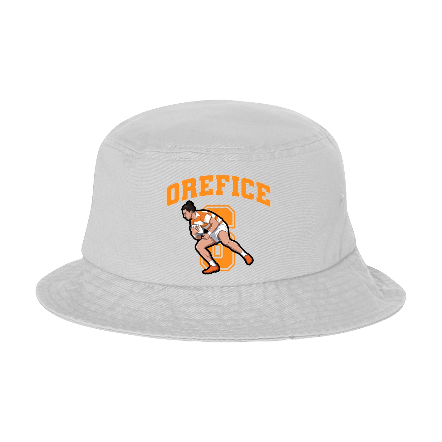 Bucket Cap — Number in White