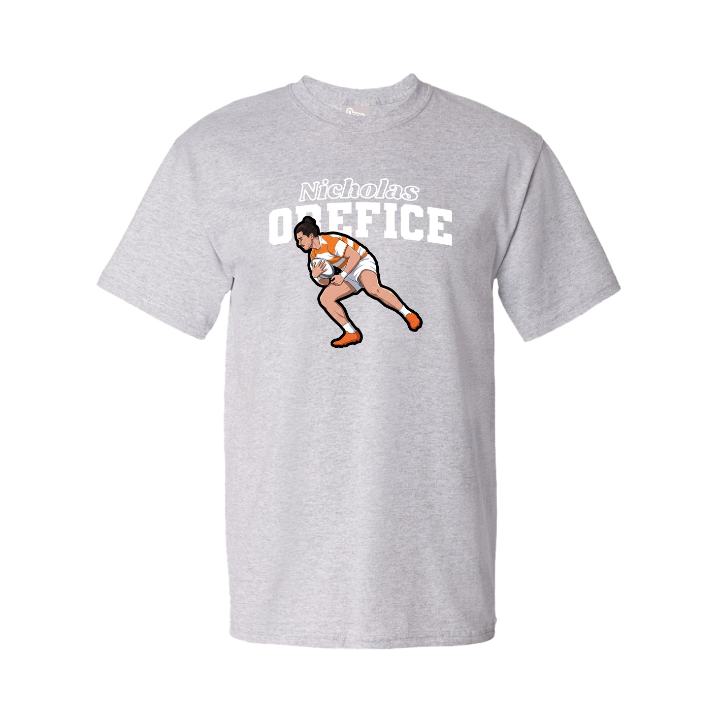 Youth Tee — Name Arch in Grey