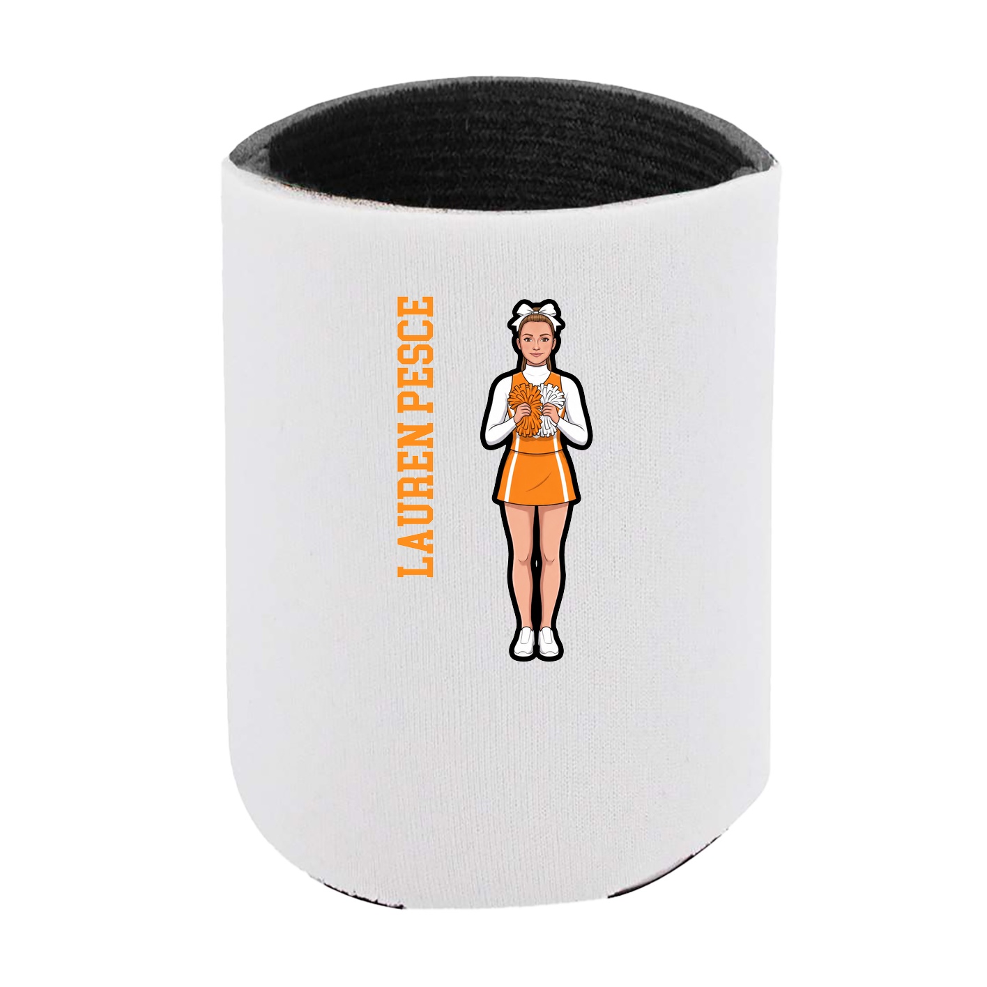 Can Holder — Name Vertical in White