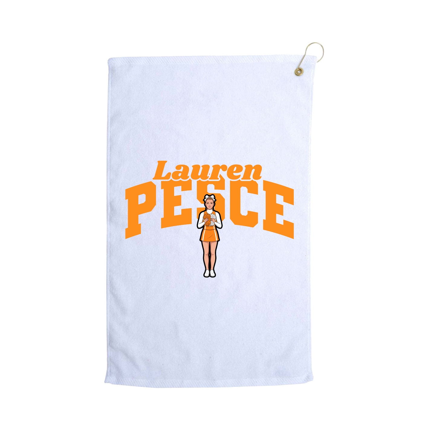 Golf Towel — Signature Arch in White
