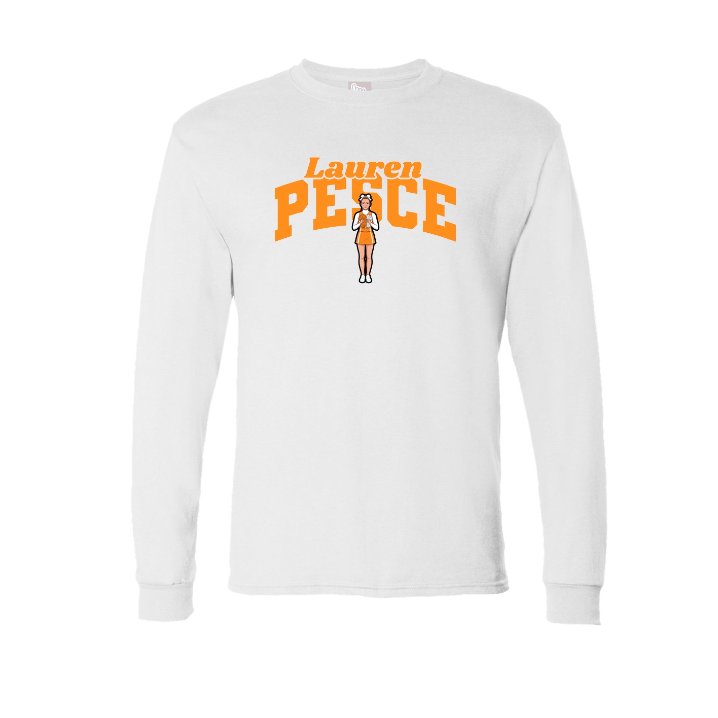 Long Sleeve Tee — Signature Arch in White