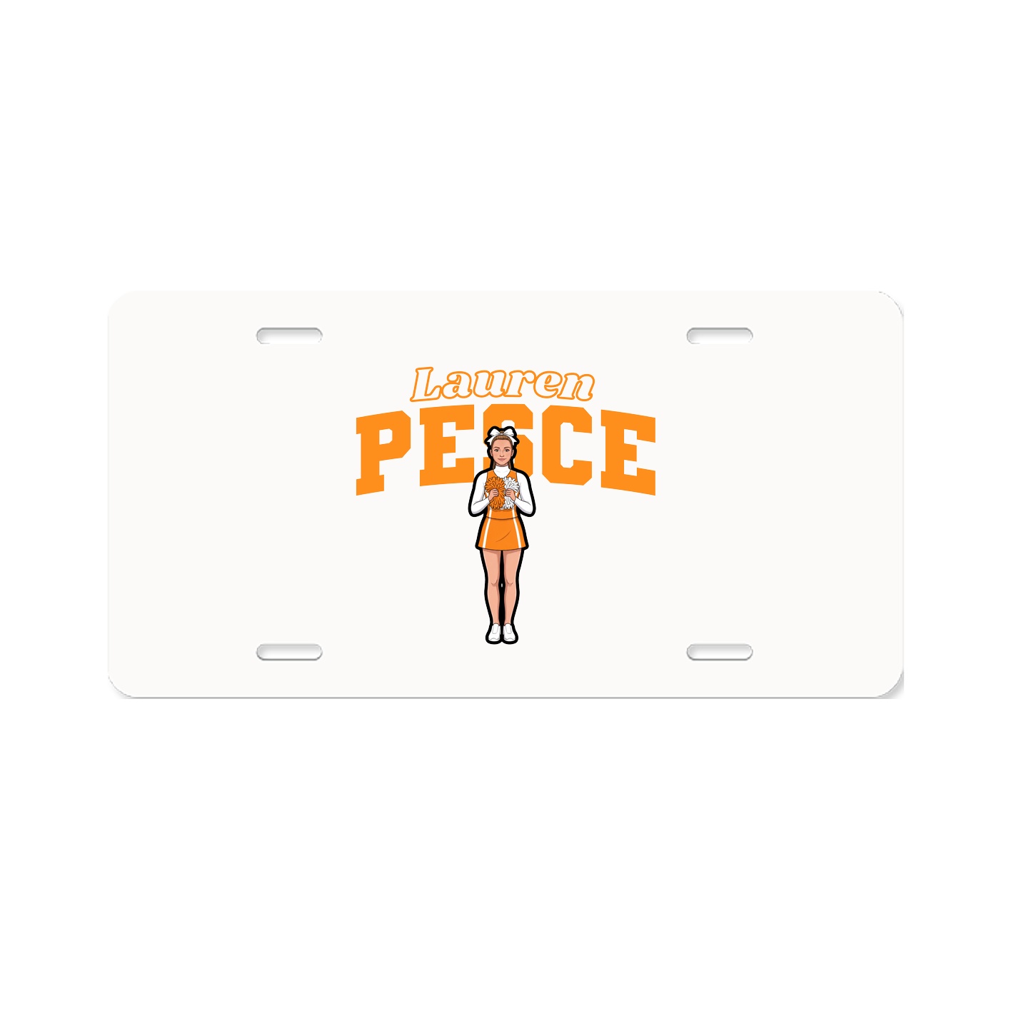License Plate — Name Arch in Classic