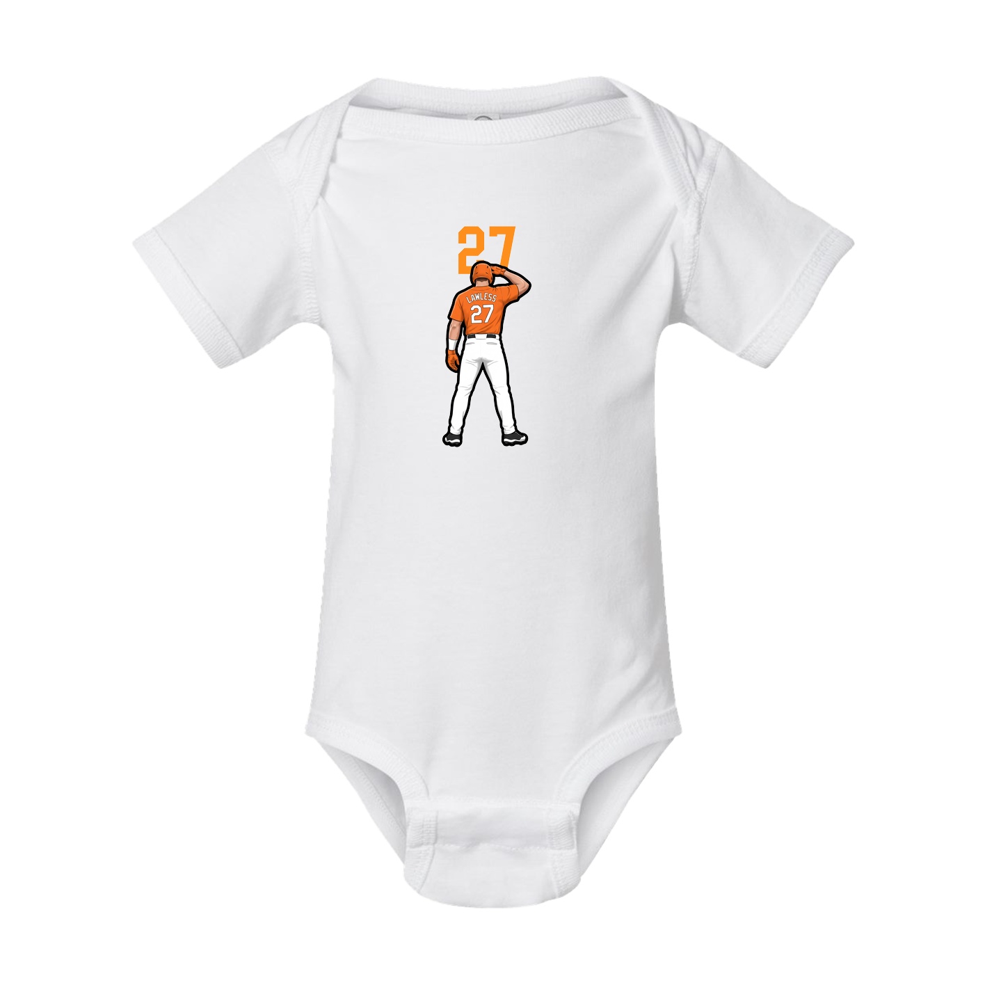 Baby Onesie — Number Top in White