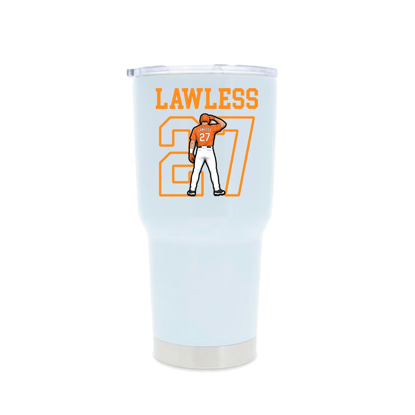 30oz Stainless Steel Tumbler — Shirsey in White