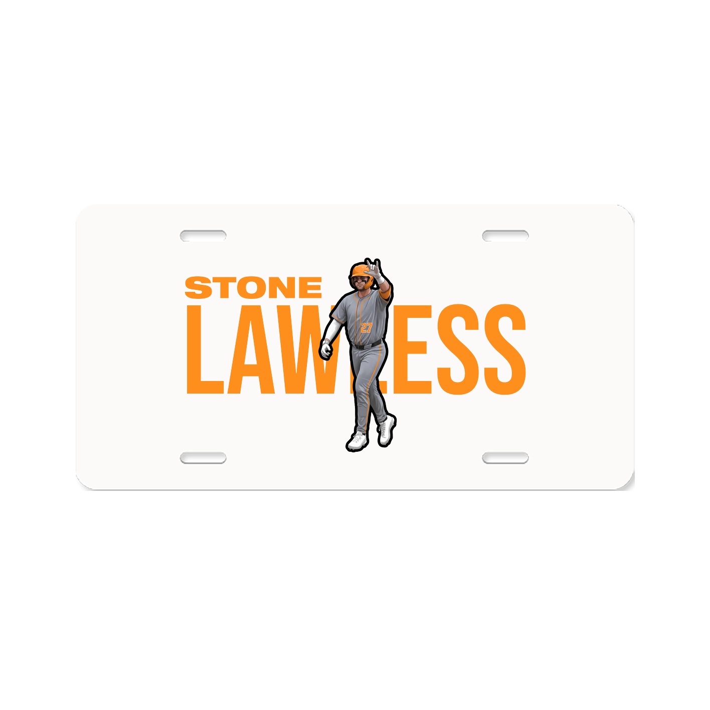 License Plate — Player Name in Classic