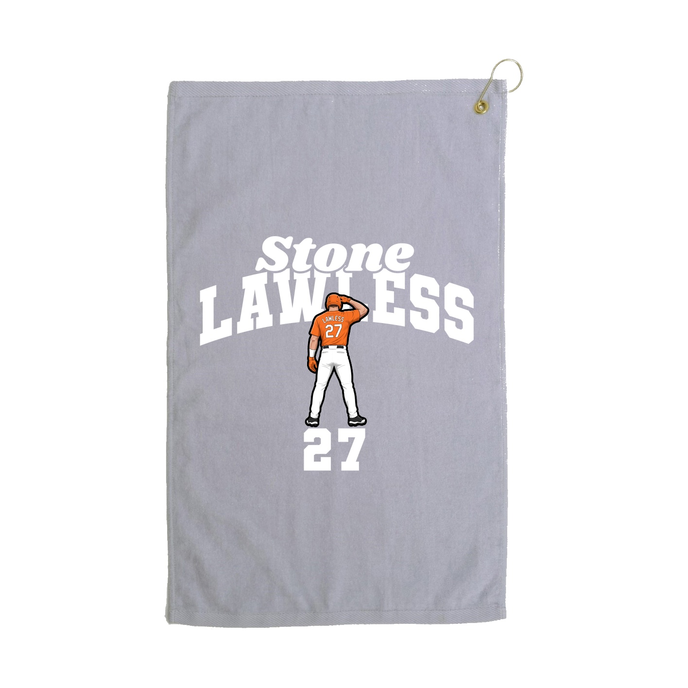 Golf Towel — Signature Arch in Grey