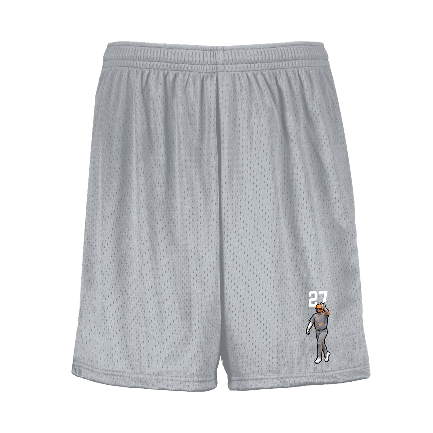 Shorts — Number Top in Silver