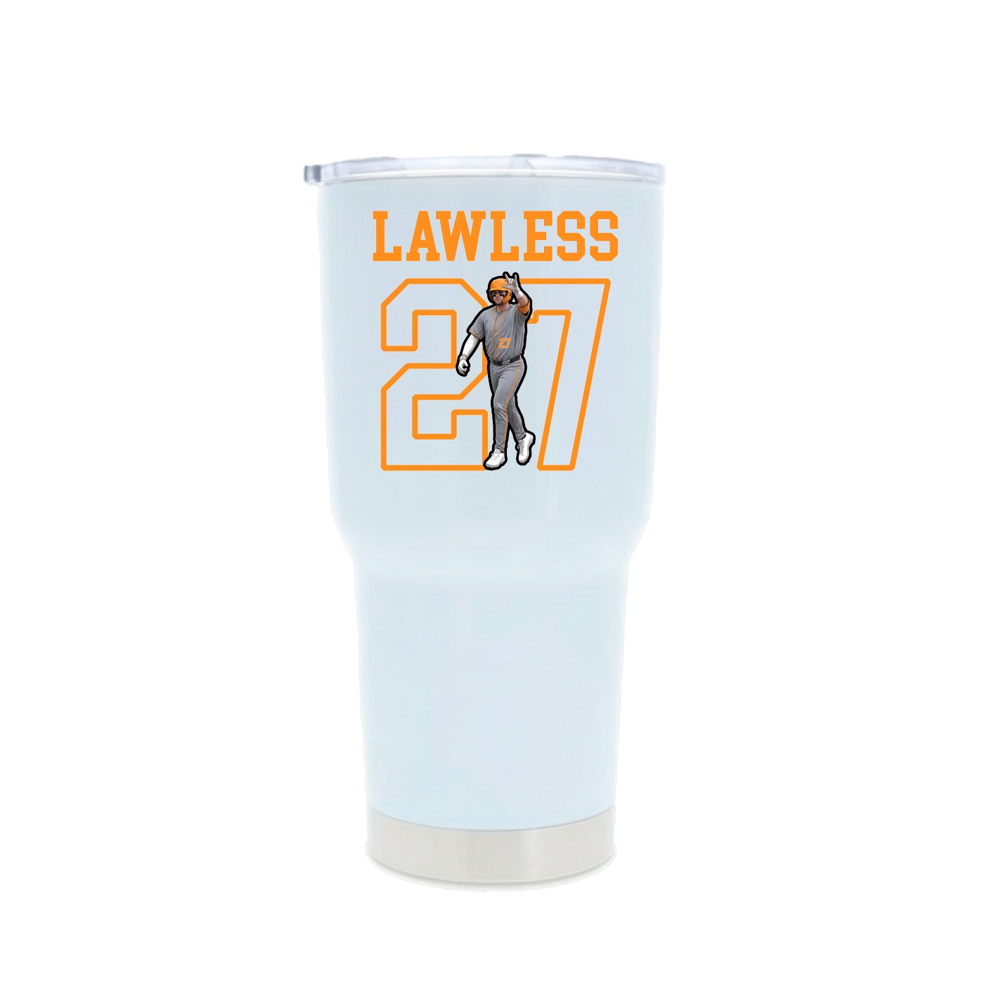 30oz Stainless Steel Tumbler — Shirsey in White