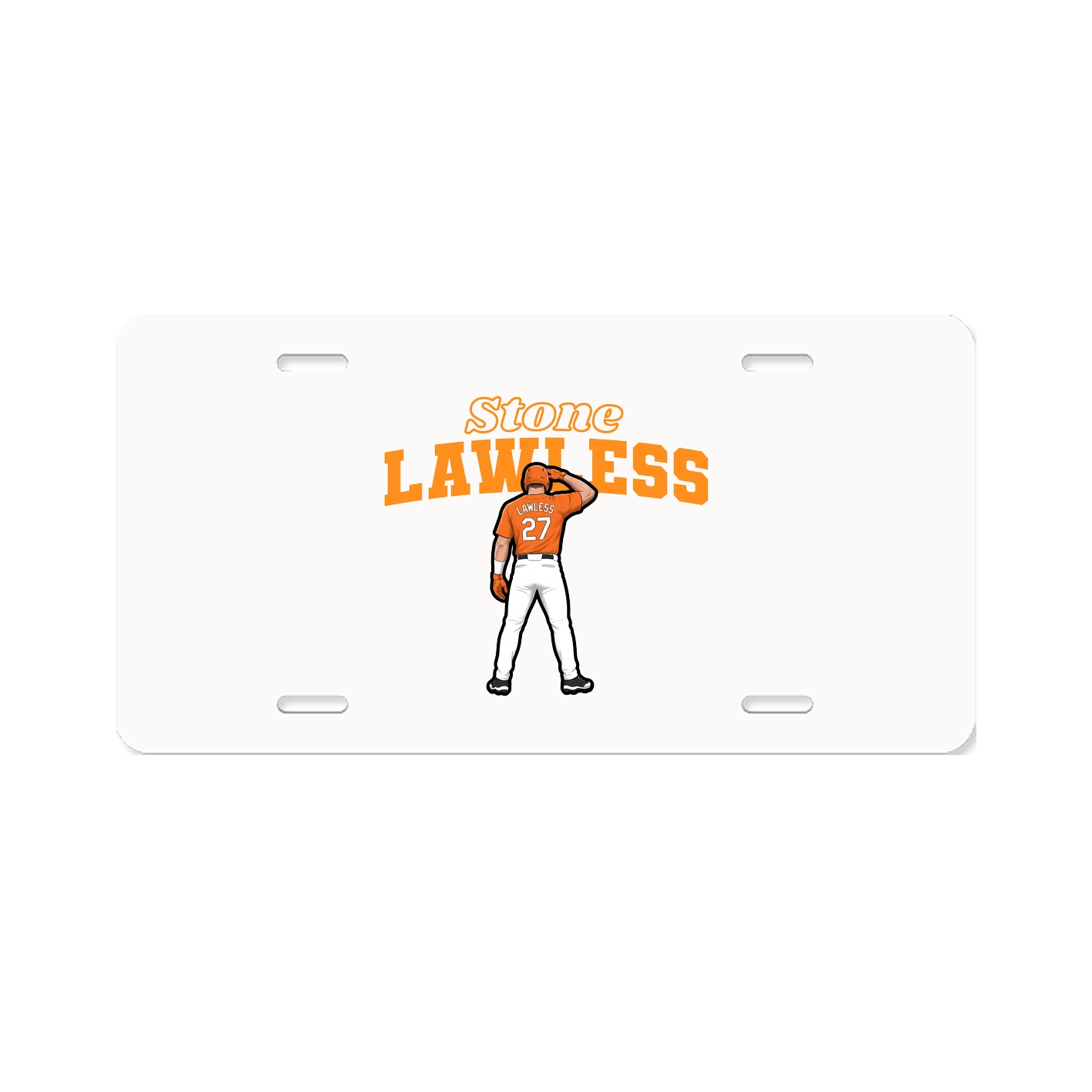 License Plate — Name Arch in Classic