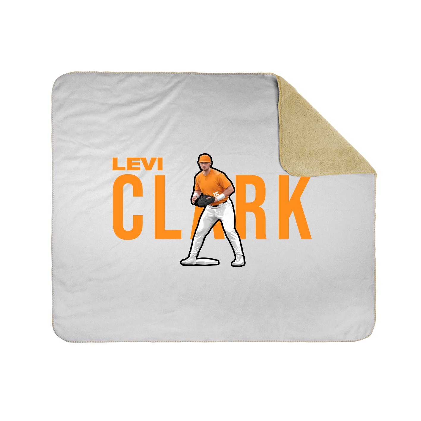 Throw Blanket — Player Name in White