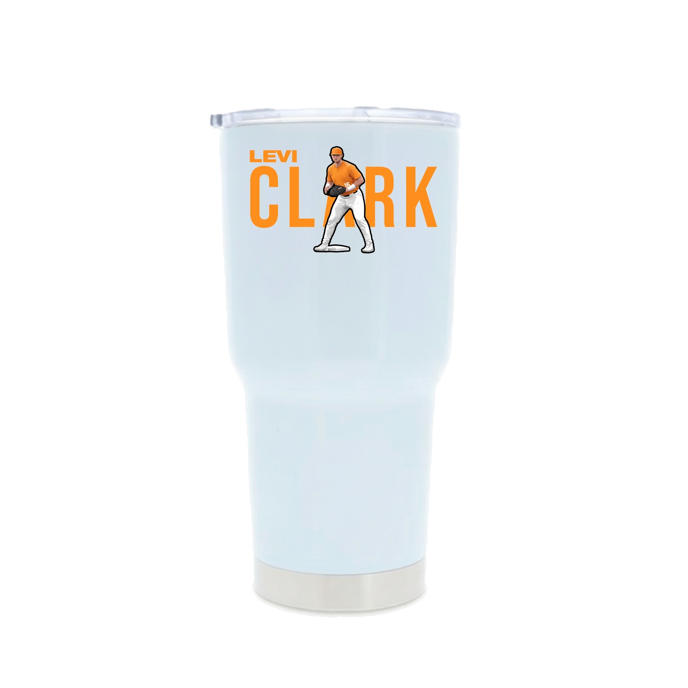 30oz Stainless Steel Tumbler — Player Name in White