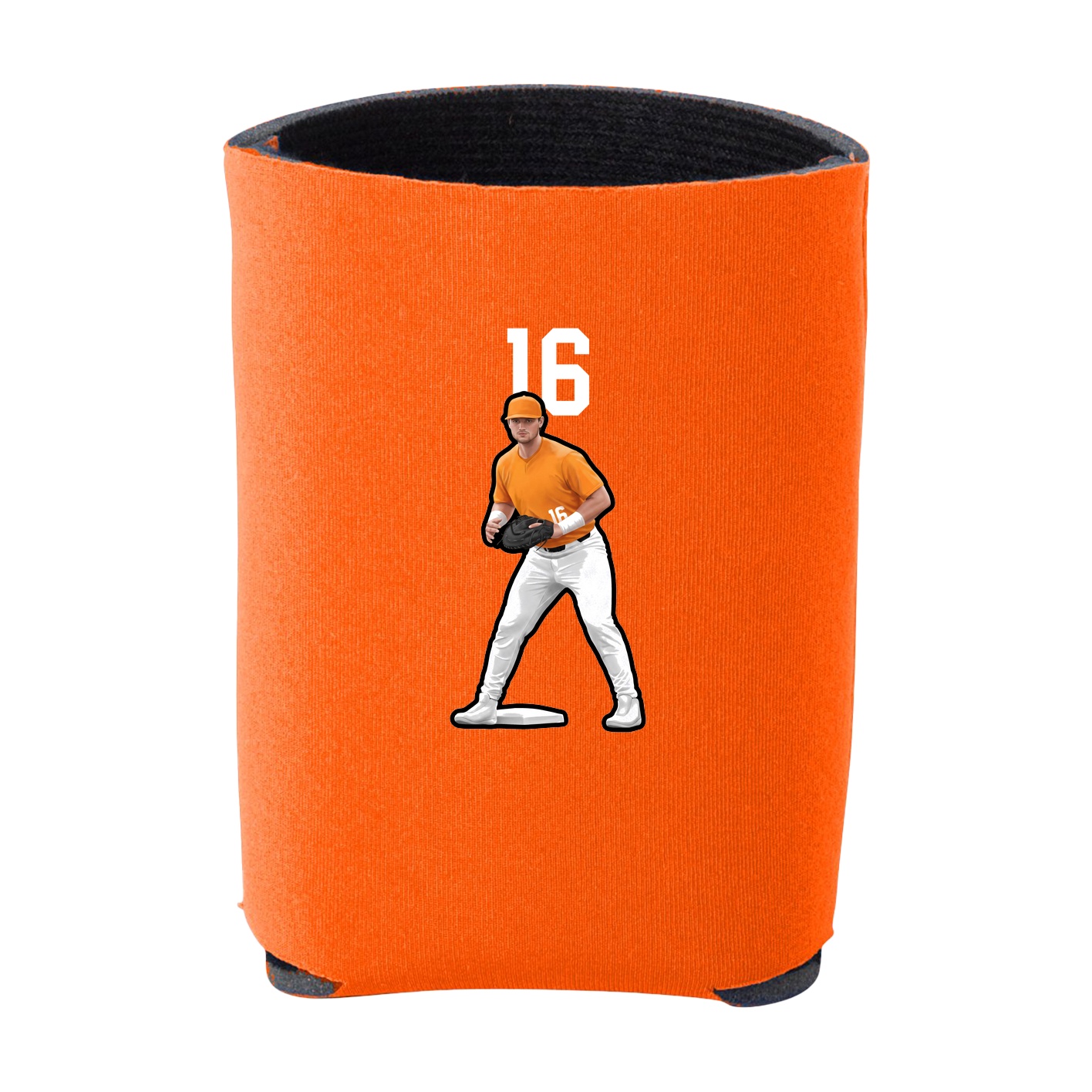 Can Holder — Number Top in Orange