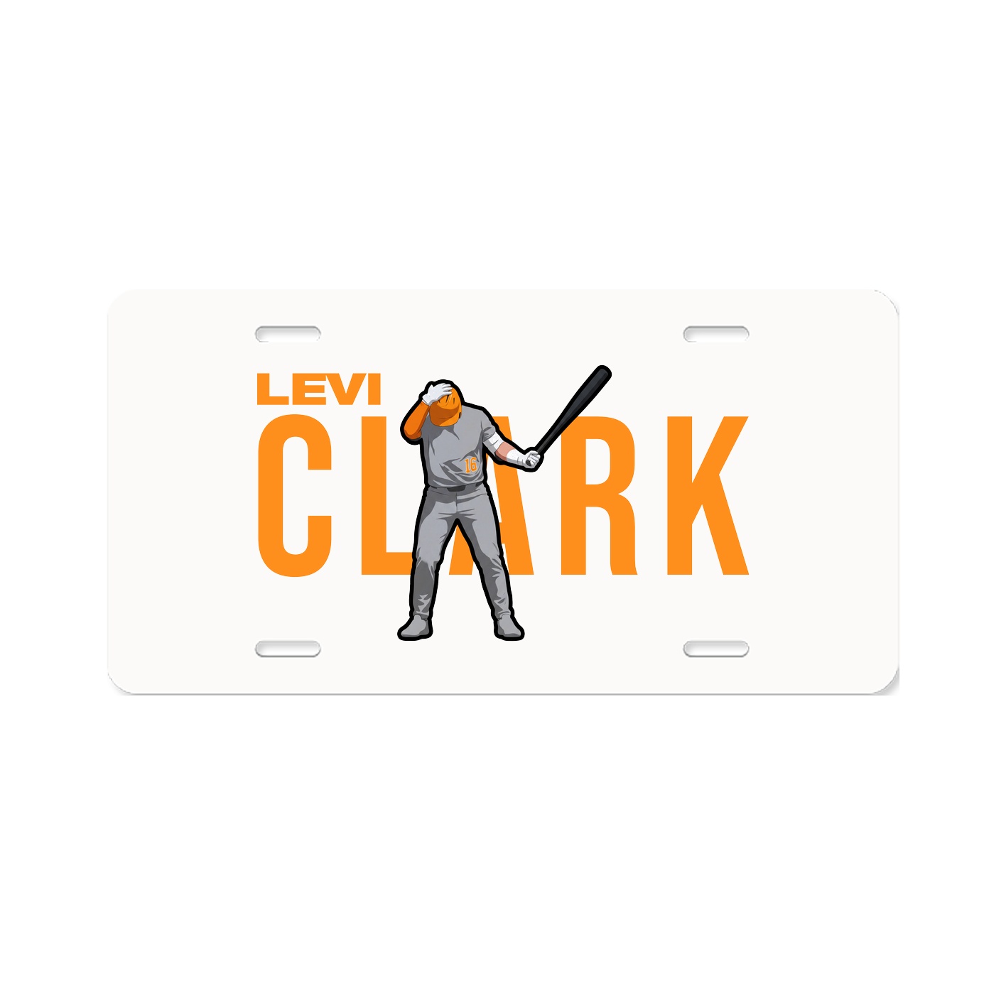 License Plate — Player Name in Classic