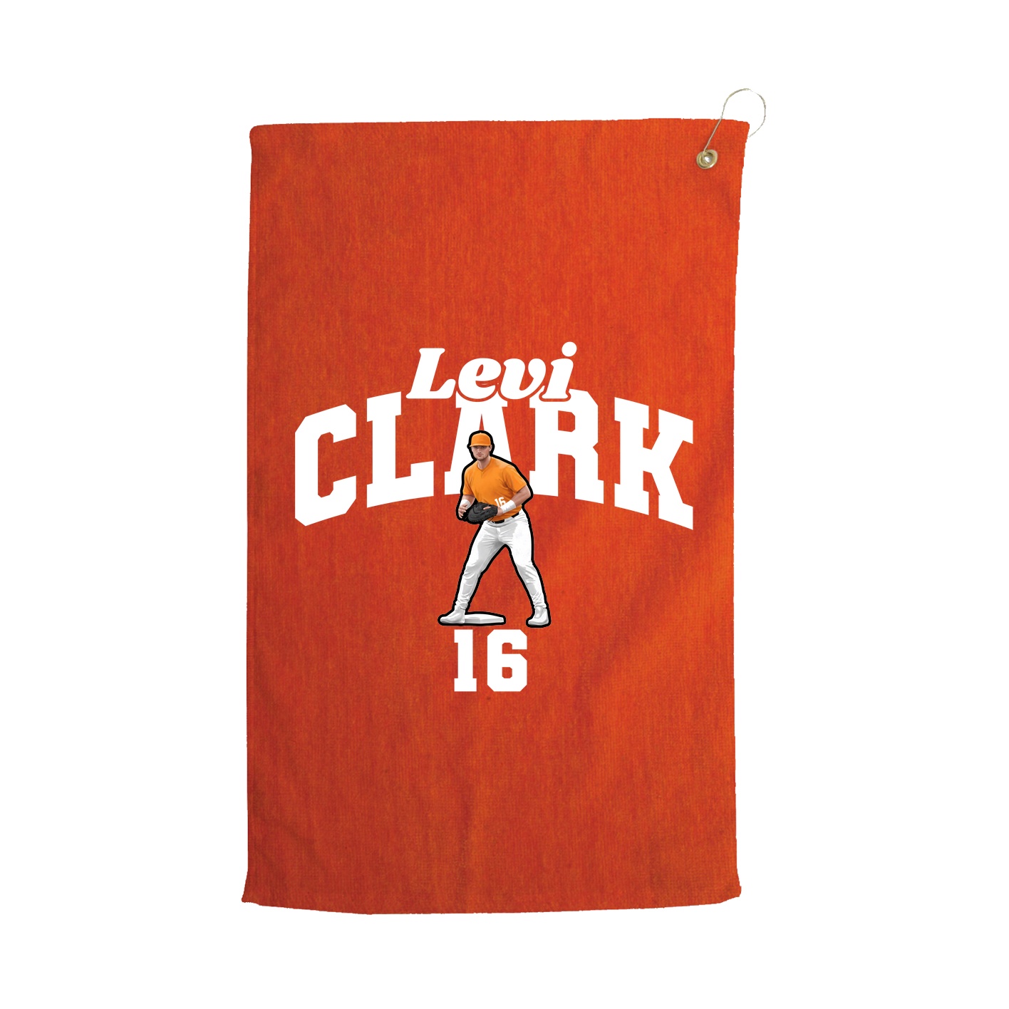 Golf Towel — Signature Arch in Orange