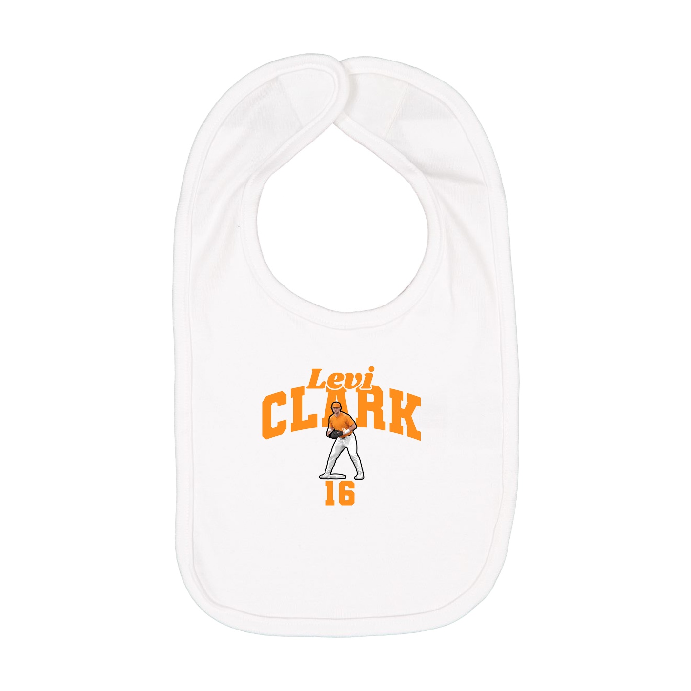 Infant Bib — Signature Arch in White