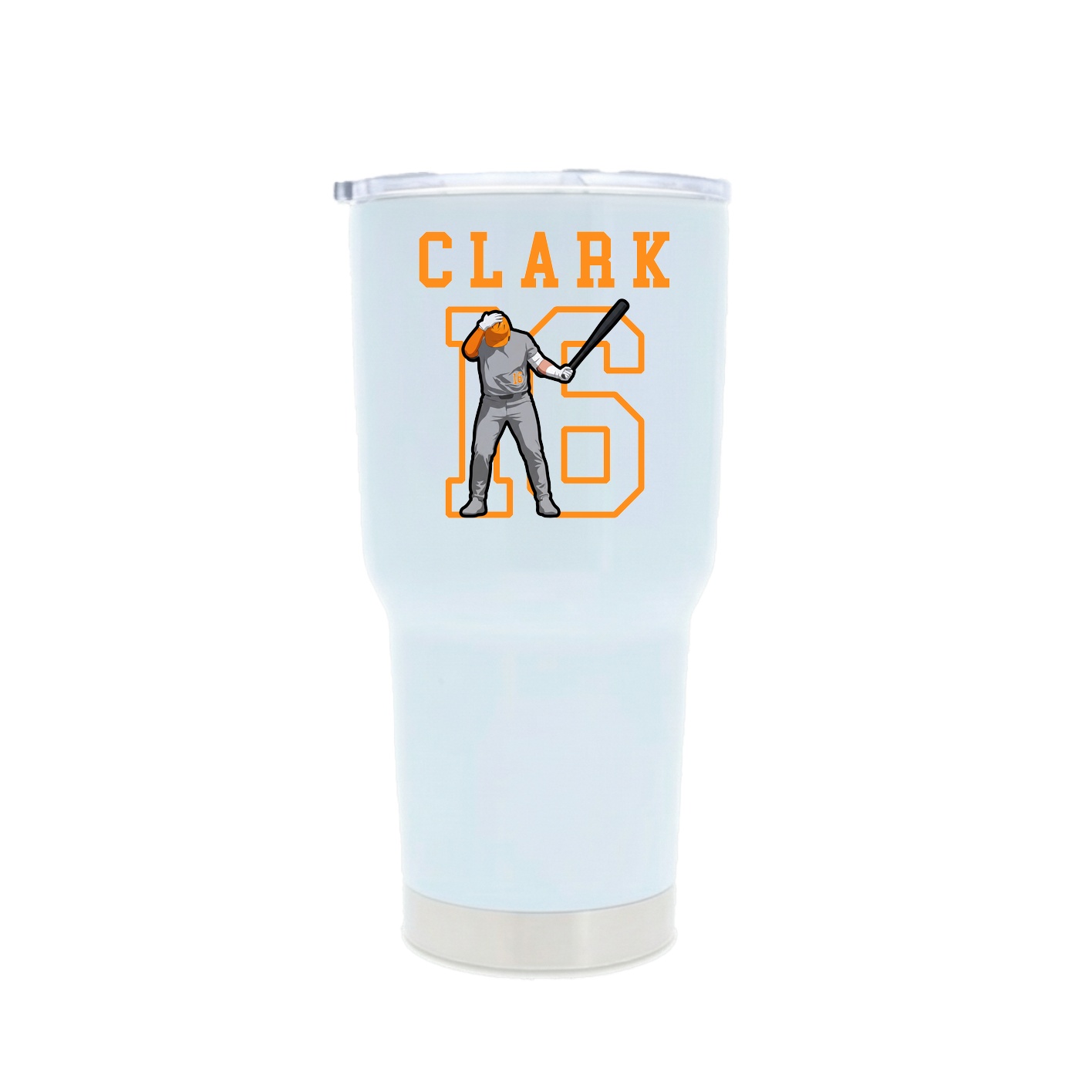 30oz Stainless Steel Tumbler — Shirsey in White