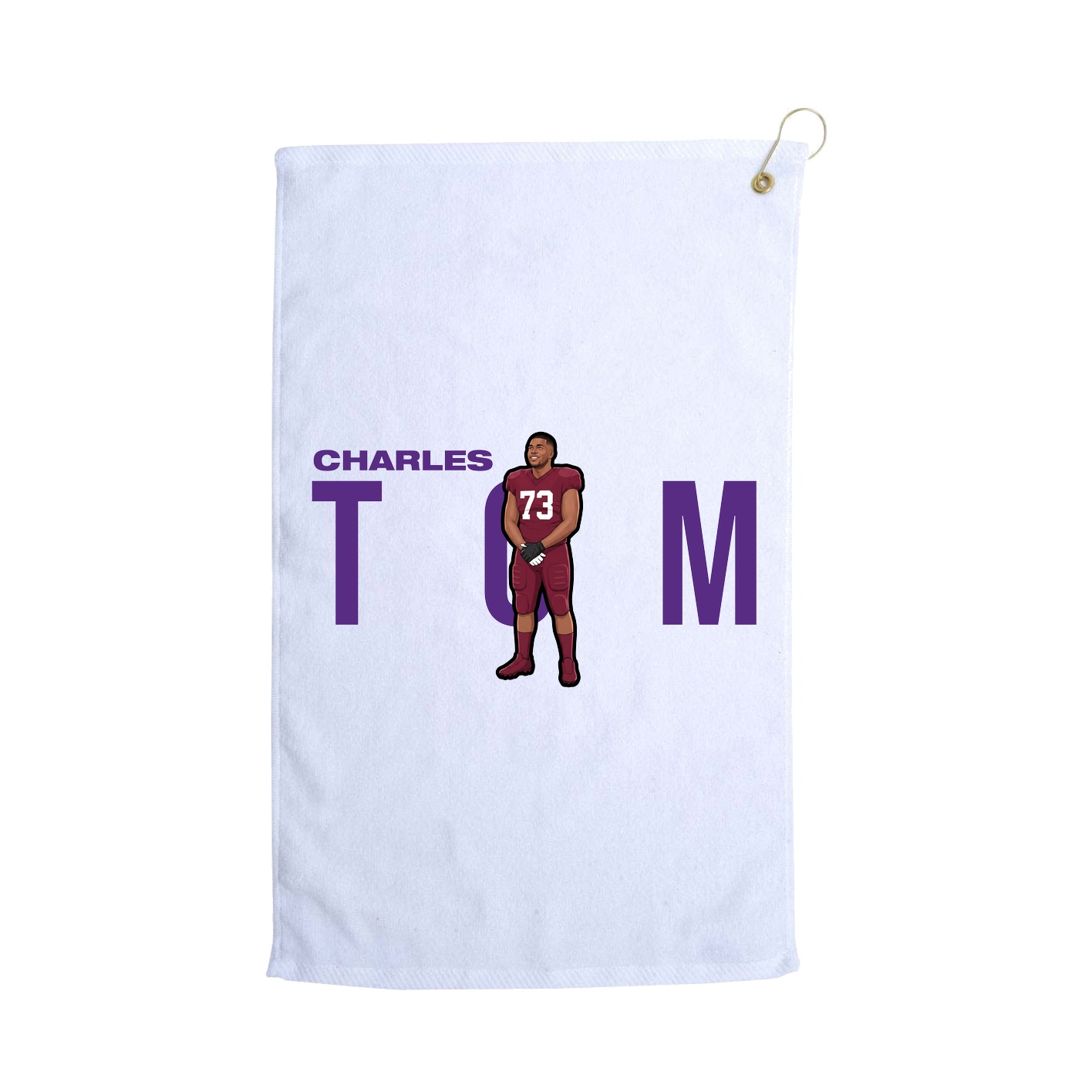 Golf Towel — Player Name in White