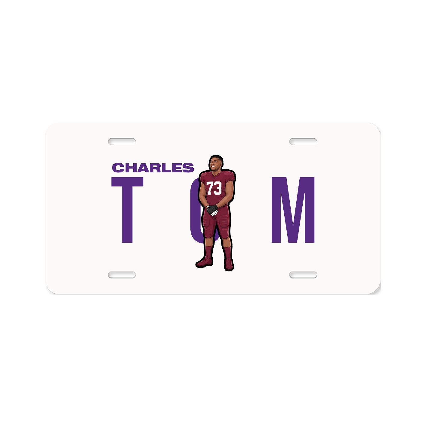 License Plate — Player Name in Classic