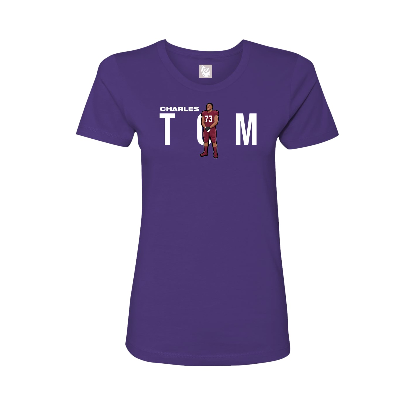 Womens Tee — Player Name in Purple