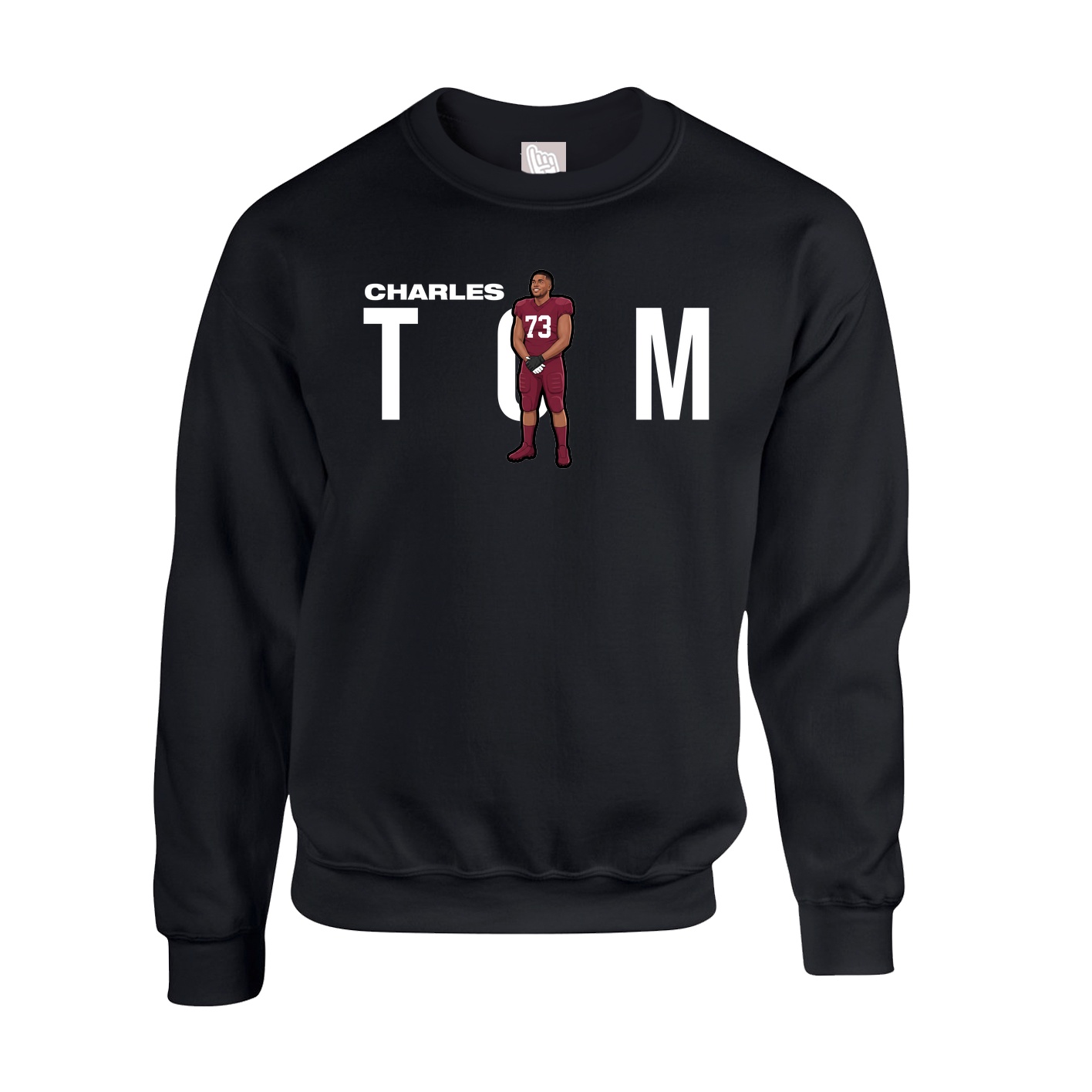 Fleece Crew — Player Name in Black