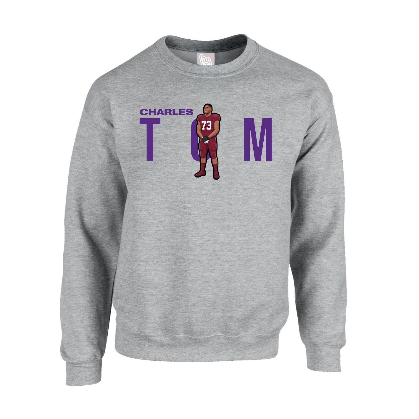 Fleece Crew — Player Name in Grey