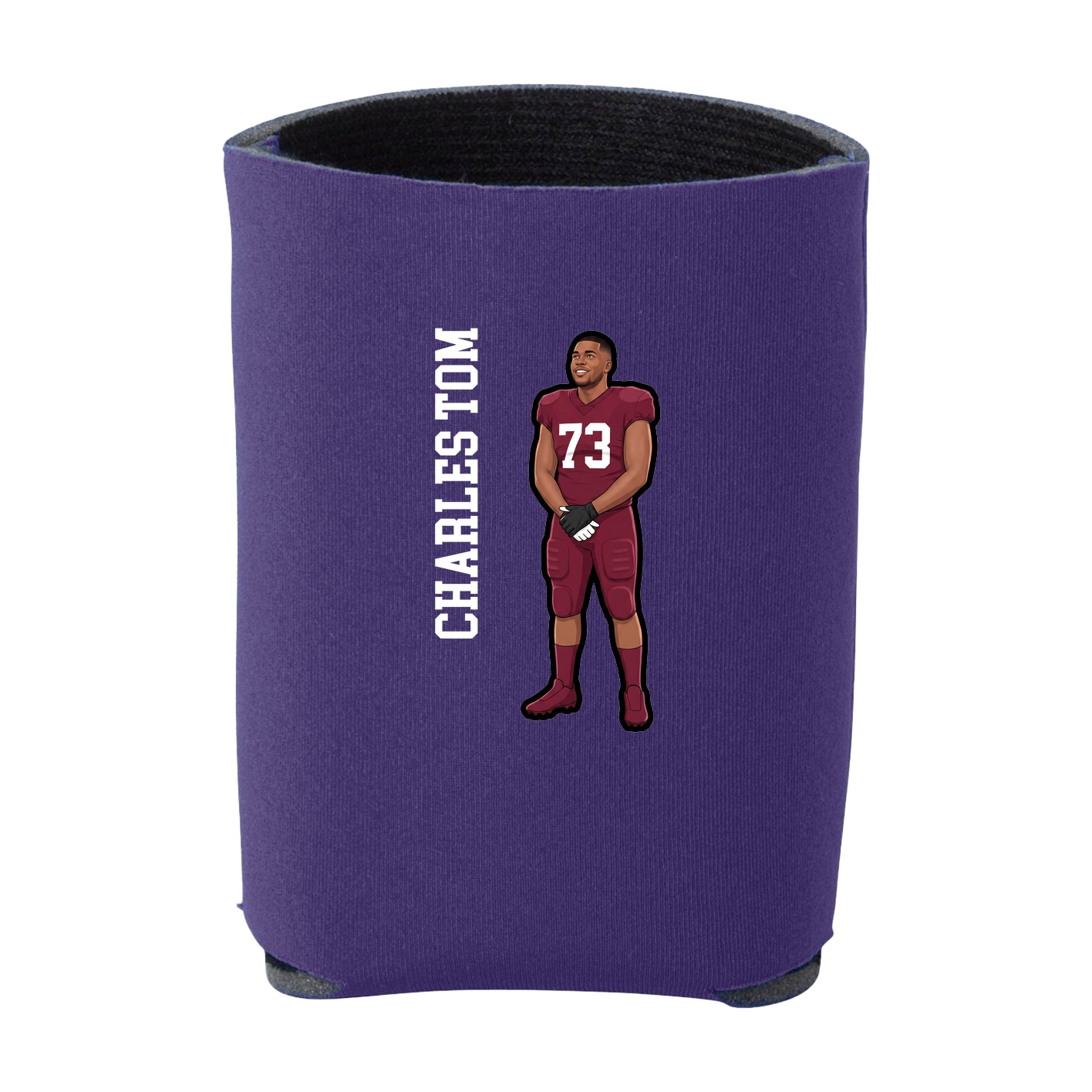 Can Holder — Name Vertical in Purple