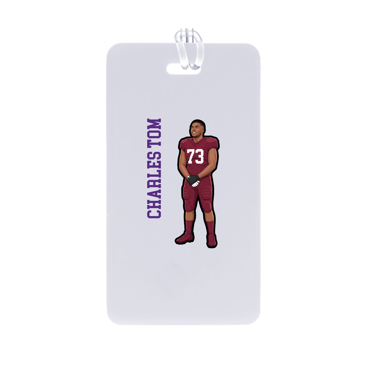 Bag Tag — Name Vertical in Classic