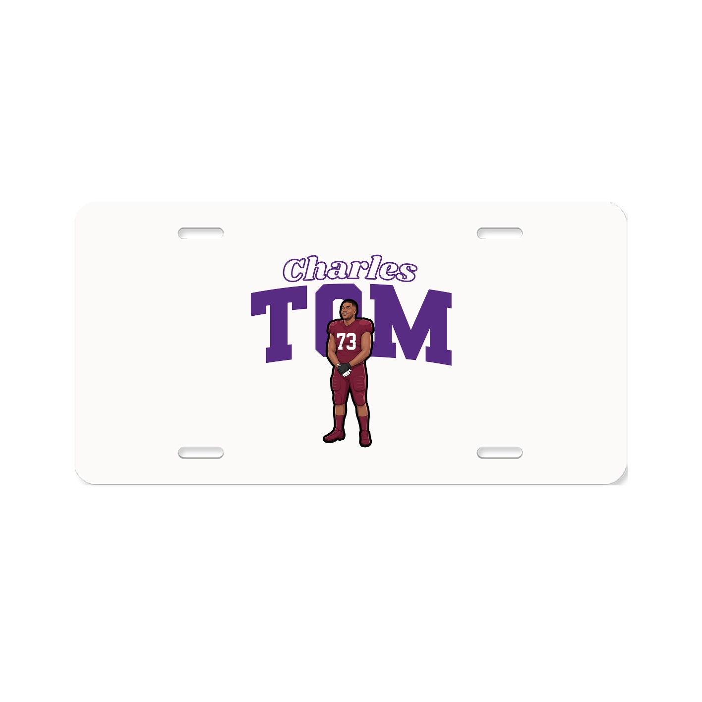 License Plate — Name Arch in Classic