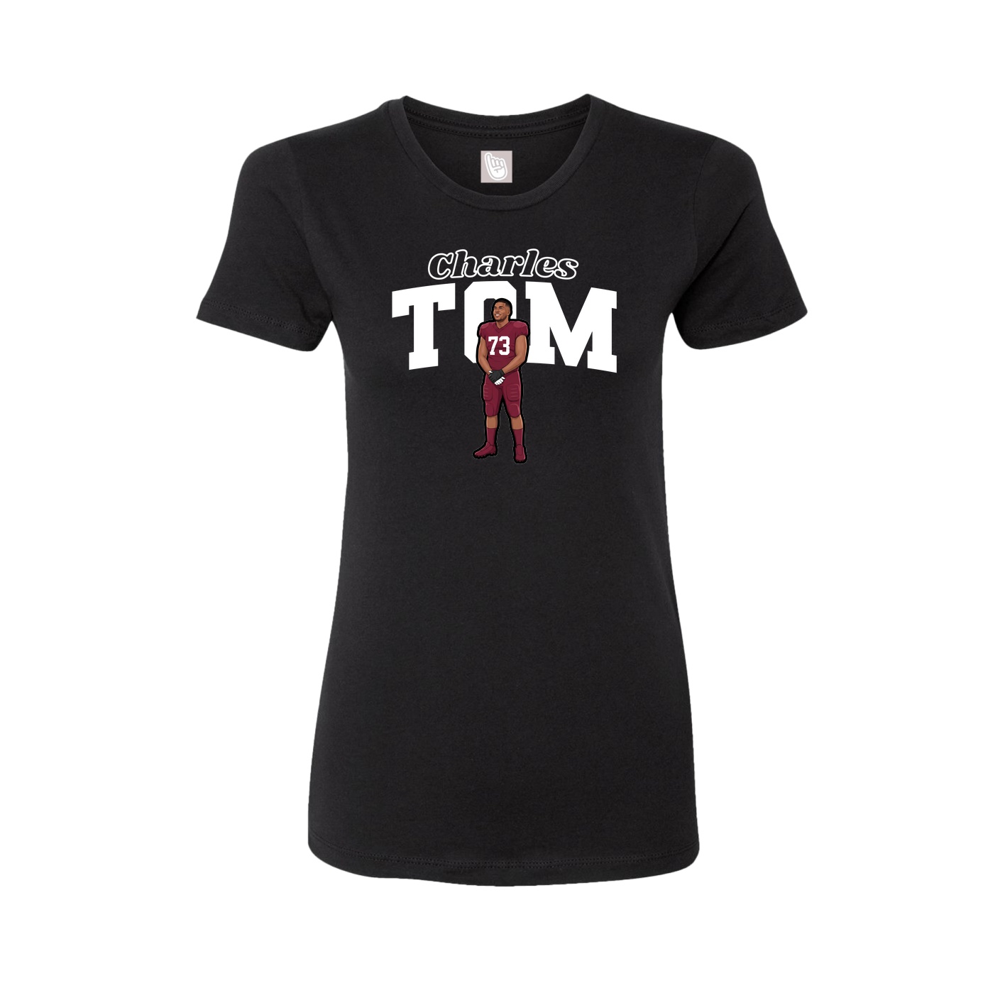 Womens Tee — Name Arch in Black