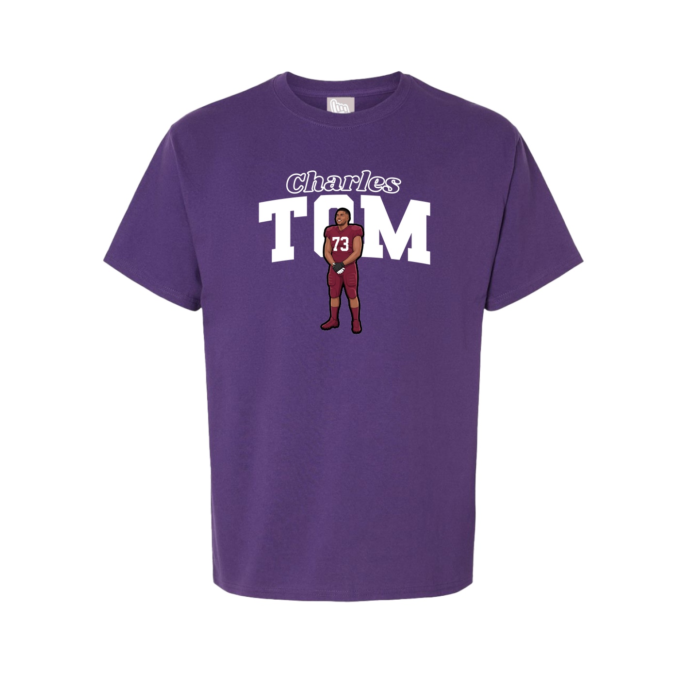 Youth Tee — Name Arch in Purple