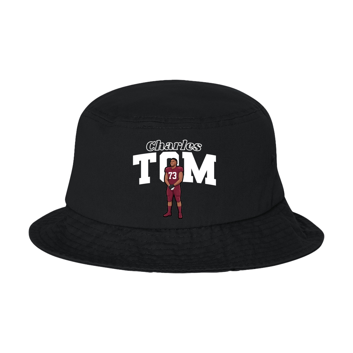 Bucket Cap — Name Arch in Black