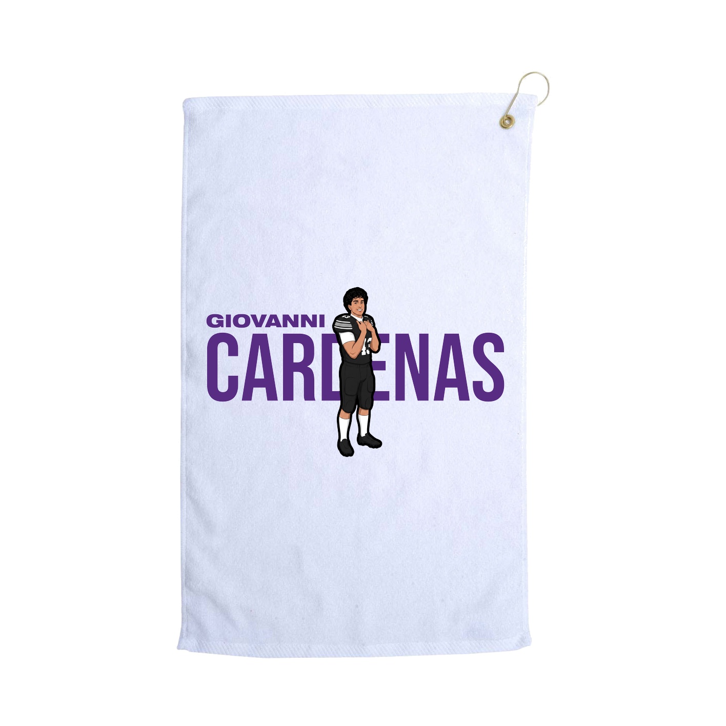Golf Towel — Player Name in White